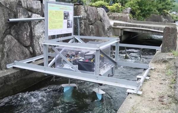 福冈工业大学研制出在无落差水路中也能发电的小型水力发电机