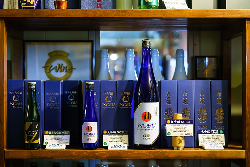北雪酒厂酿制的“NOBU”品牌日本酒