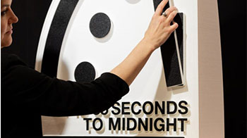 人类灭亡的“末日时钟”创史上最短：仅剩85秒，30年前还有14分钟