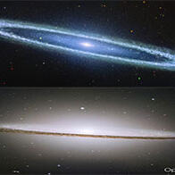 红外光下的草帽星系，宇宙中闪耀的天使光环？