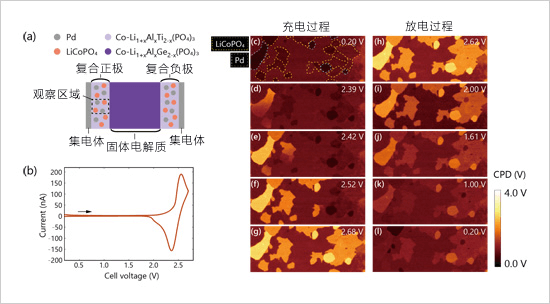 全固体电池复合电极充放电电位分布变化可视化