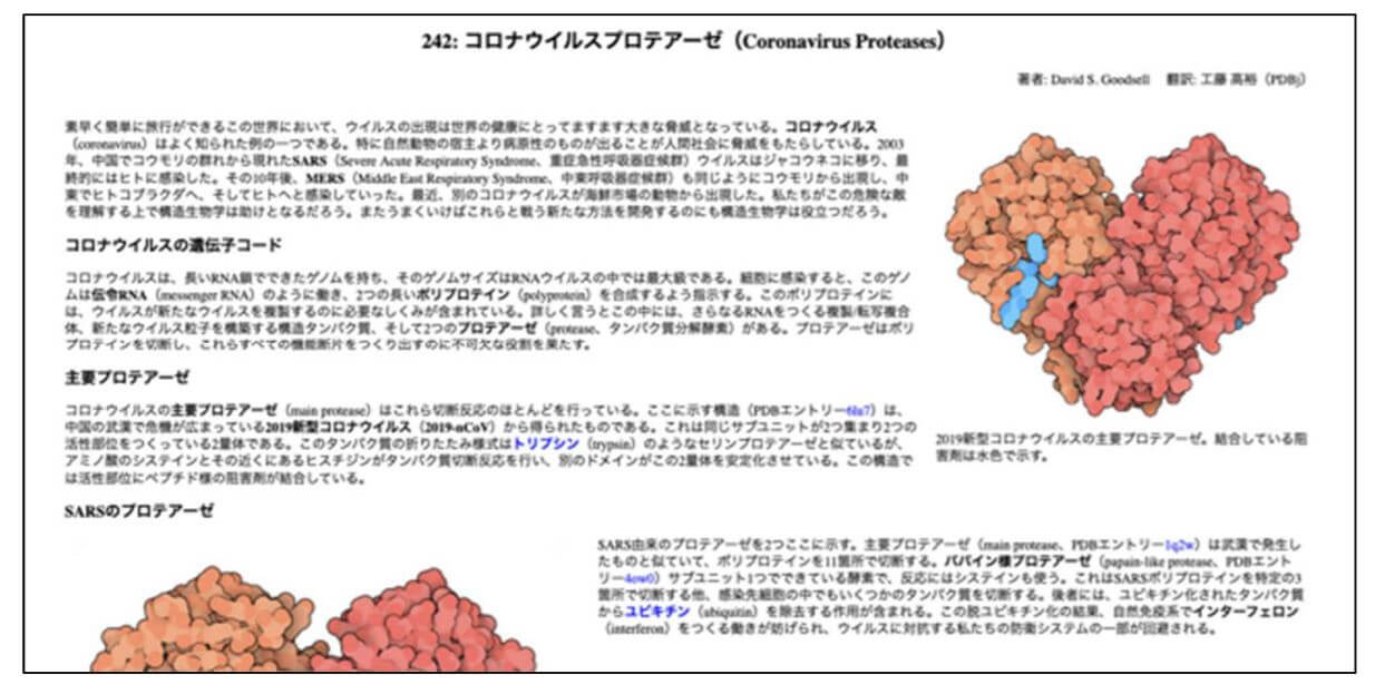 大阪大学蛋白数据库公开新冠病毒蛋白结构信息,配有中文页面