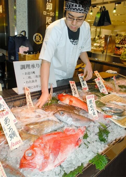 “西武涩谷店”地下食品商场的生鲜卖场