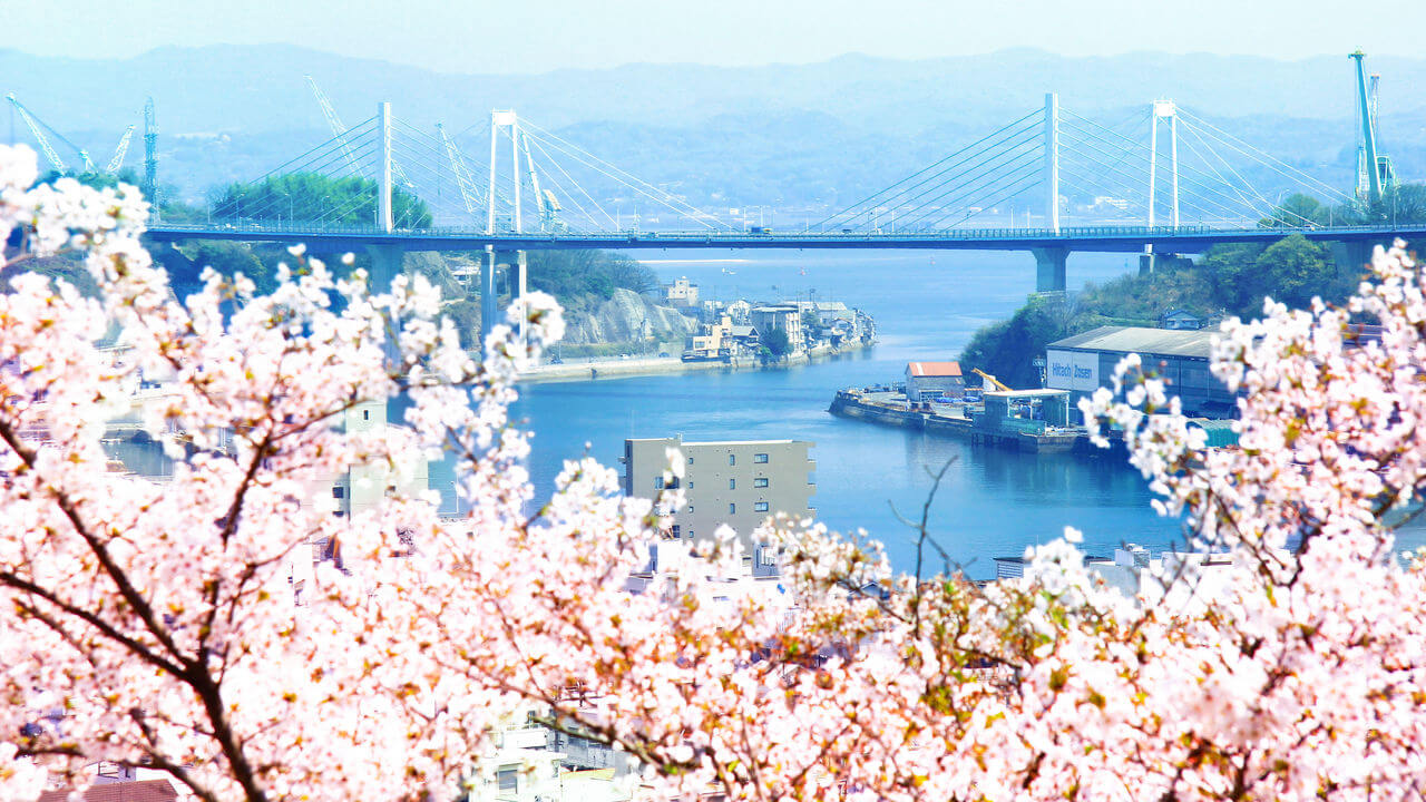 广岛县尾道市千光寺:山城的樱花和巨石名胜